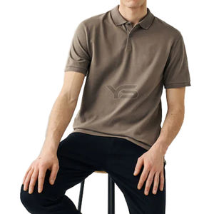 Jersey de Cultura de fiesta transpirable con logotipo bordado personalizado de secado rápido de tela mixta de LICRA de algodón informal para hombre - Product Image 3