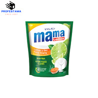 Liquide vaisselle multi-usages écologique Mama Lemon, antibactérien, nettoyant haute mousse, parfum citron vert frais