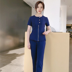 Set seragam medis untuk pria dan wanita, set seragam jogging, Scrub set, seragam medis mode baru - Product Image 5