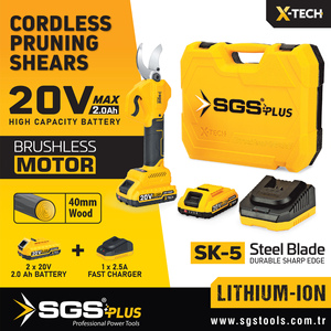 Sécateur sans fil SGSPlus 20V/Moteur sans balais/Batterie lithium-ion - Product Image 3