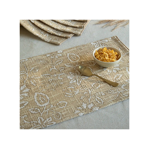 Sage Green Braided Round Eco Cotton Placemat 30x45cm Dining Table Mat OEKO <b>TEX</b> Certified Lightweight India Export Suitable - Product Image 5