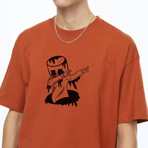 Camiseta de Manga Corta para Hombre, Cuello en V, Talla Grande, 100% Algodón, 220 g/m², Transpirable, con Logotipo Personalizado de Alta Calidad - Product Image 4