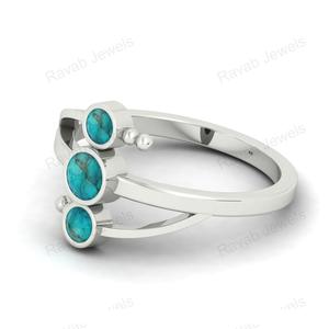 Anillo fino Eternity Vermeil de Plata de Ley 925 más vendido, joyería fina personalizada al por mayor, ajuste de bisel para fiesta - Product Image 5