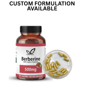 Cápsulas personalizables de berberina de 500mg Cápsulas de berberina de resveratrol de marca blanca OEM Cápsulas de berberina de resveratrol - Product Image 2