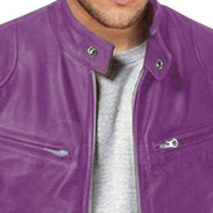 เสื้อแจ็กเก็ตหนังผู้ชายอบอุ่นแบบลำลองสำหรับฤดูหนาวระบายอากาศได้ดี - Product Image 4