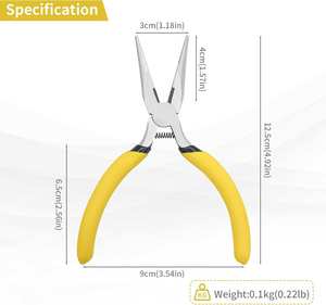 คีมจมูกยาว5นิ้วพร้อมที่ตัดเครื่องประดับขนาดเล็กคีมตัดลวดขนาดเล็กเครื่องมือทำเครื่องประดับมืออาชีพขายส่ง - Product Image 5