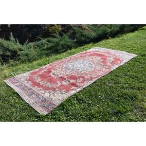 พรมขนสัตว์สีเบจสีแดงคลาสสิกขนาด4.3x9.5ฟุตสไตล์กิลิมขนาดใหญ่พรมสี่เหลี่ยมสไตล์ตุรกีการออกแบบการเย็บปะติดปะต่อกันด้วยน้ำยางสำหรับห้องโถงห้อง - Product Image 2