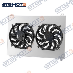 Ventilador de cubierta de radiador de aluminio GTGMOTO para <span class=keywords><strong>Ford</strong></span> F100 F150 F250 F350 <span class=keywords><strong>Bronco</strong></span> 1980-1984 CC561 MC561 EC561 CU561 DPI561 AE561 - Product Image 1