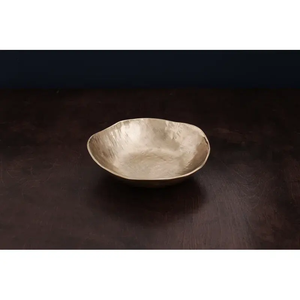 Cuenco de Metal Contemporáneo Hecho a Mano para Decoración de Mesa, Elegante Cuenco Redondo Martillado, Apto para Uso en Restaurantes, Plateado - Product Image 3