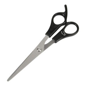Ciseaux de coiffeur en acier inoxydable à vis dorées avec manche en plastique noir pour la coupe de cheveux professionnelle et les stylistes de salon - Product Image 5
