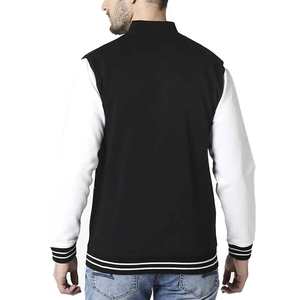 <b>For</b> Chicago <b>for</b> Unisex Varsity Jacket with Quilted Interior Loose Fit Felt Lettering Spring Formal Streetwear <b>Fans</b> XS Size - Product Image 2
