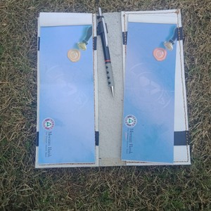 Portefeuille de chéquier en cuir véritable avec logo personnalisé pur 100 - Product Image 5