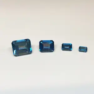 Factory Price Natural Swiss Blue Topaz Stone Faceted Oval Cut Loose Gemstone Wholesale Supplier Free Size Shop Online