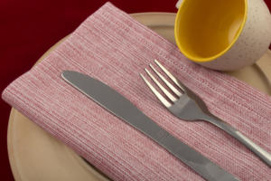 100% coton tissé à séchage rapide ensemble de serviettes de cuisine noir Chambrey carré de serviette pour une utilisation durable à la maison et au restaurant pour les enfants - Product Image 5