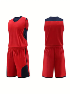 Conjunto de Camiseta y Pantalones Cortos de Baloncesto al por Mayor, Uniforme Deportivo de Equipo, Impresión Personalizada, Tejido de Poliéster Transpirable de Secado Rápido, Práctica, OEM, ODM - Product Image 4