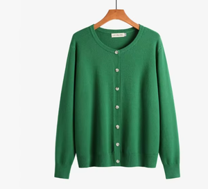 Pull en tricot pour homme, couleurs personnalisées, manches longues, couleur unie, boutons sur le devant, pull d'hiver 100% laine - Product Image 6