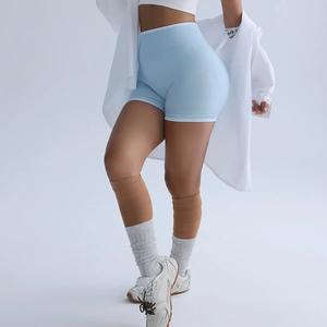 Four-point Yoga Pants High Waist Peach Lifting Hips Outside Wearing <b>Cycling</b> Fitness Running <b>Pocket</b> Sports <b>Shorts</b> for Women - Product Image 1