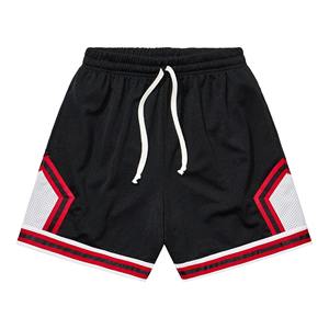 Vente en gros de shorts de basket-ball personnalisés pour hommes de haute qualité mode de rue américaine 100% coton shorts de sport en maille solide écologique - Product Image 6