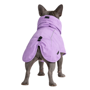 Purple <b>Dog</b> Raincoat Waterproof Hooded Pet <b>Jacket</b> Lightweight Windproof Outdoor Rain Wear For Medium Large <b>Dogs</b> - Product Image 2