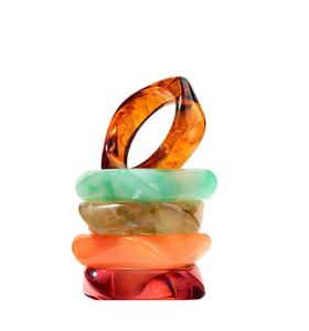 Elegant Handmade Waterproof Resin Bangles for Ladies with Smooth Edges Customizable Fashion Accessory for Long Hour Wear - Product Image 4