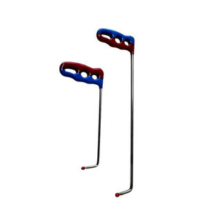 Zorvia Edition, 2 piezas, Punta personalizada de curva única, herramientas PDR de acero, varillas de reparación de abolladuras sin pintura, acero de resorte blanco - Product Image 2