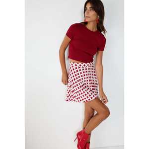 100% Cotton Crew Neck Short Sleeve <b>Crop</b> Top <b>T</b>-<b>Shirt</b> Casual Regular <b>Fit</b> Design for Summer Wear Lightweight Breathable - Product Image 1