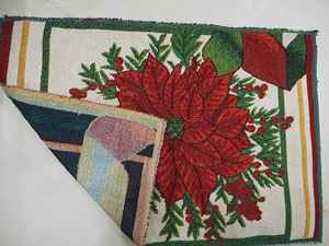 แผ่นรองจานผ้าฝ้ายโพลีเอสเตอร์ผ้าทอทรงสี่เหลี่ยมผืนผ้าผ้าแจ็คการ์ดซักได้กันลื่นสำหรับห้องครัวรับประทานอาหาร - Product Image 6