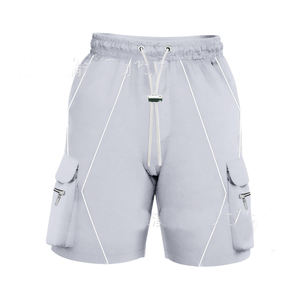 100% algodón corto de talla grande para Hombre pantalones cortos verano Casual playa Odm Oem pantalones cortos en blanco De Hombre pantalones cortos con logotipo personalizado hombres para hombres - Product Image 5