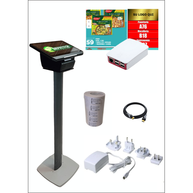 Impretech International Group E-Turnix Advanced Multifunctional Intelligent Queue Management System 42 Inch Time Recording