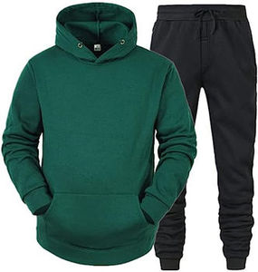 Conjuntos de Ropa Deportiva de Invierno para Hombre con Logotipo Personalizado, Pantalones Deportivos Extra Grandes 100% Algodón, Sudadera con Capucha, Cierre con Cordón, Estilo Casual - Product Image 3