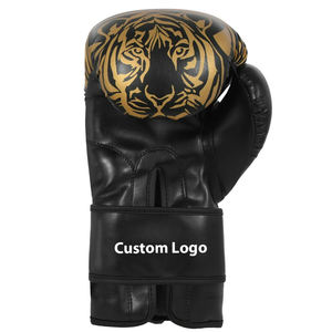 Gants de boxe en cuir PU pas cher prix 2025 fourniture directe d'usine professionnelle Logo personnalisé meilleurs gants de boxe - Product Image 4