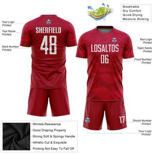Camiseta de fútbol para hombre, uniforme, logotipo personalizado, diseño personalizado, ropa deportiva de Color sólido, venta al por mayor, OEM transpirable, alta calidad - Product Image 4