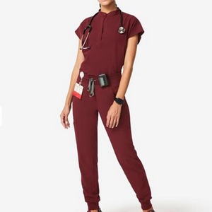 Conjuntos de Uniformes Médicos para Mujer 2025, Tejido de Punto de Spandex/Poliéster Antibacteriano con Detección de Agujas - Product Image 2
