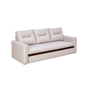 Canapé-lit 3 places en tissu Boxton brun clair Mobilier de salon de luxe personnalisé Style design moderne - Product Image 3