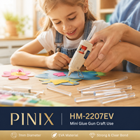 Bâtons de colle thermofusible PINIX 7-11mm, basse température, transparents, pour loisirs créatifs, école, enfants, adhésif sûr en vrac, vente en gros OEM