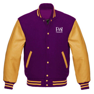 2025 chaqueta en blanco al por mayor con poliéster/tela de algodón hombres Letterman Varsity chaquetas para personalizar su propio logotipo de marca - Product Image 5