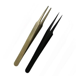 Outil de beauté, pince à épiler en acier inoxydable, pointe fine précise, manipulation précise des cils, usage professionnel HERMANN - Product Image 4