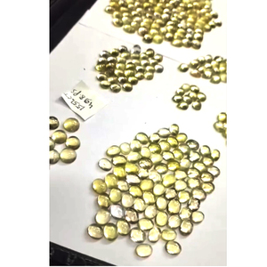 498 Uds cuarzo Topacio limón Natural 7x5mm 8x6mm 9x7mm cabujón ovalado amarillo 1550 Ct lote piedras preciosas sueltas de alta calidad Iroc ventas - Product Image 5