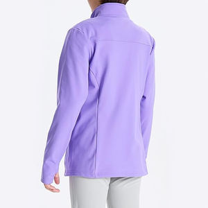 Haute qualité fille tenue décontracté quart Zip col roulé, fermeture éclair court devant filles sweat pour hiver saison sweats à capuche pour femme - Product Image 4