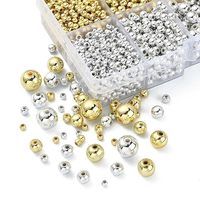 Kit de perles espacées CCB en acrylique/plastique/lucite de tailles personnalisées 4/5/6/8/10 mm, assortiment de 900 pièces pour la création de bijoux DIY Beadsnfashion