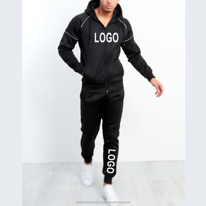 Chándales de dos piezas en blanco ajustados informales para hombre, conjunto de chándal personalizado, ropa de entrenamiento Vintage Unisex para correr con cremallera, ropa deportiva - Product Image 4