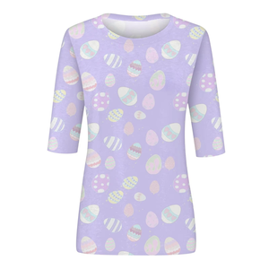 เสื้อยืดผู้หญิงเสื้อยืดพิมพ์ลายเสื้อยืดใส่สบายฤดูร้อน - Product Image 2