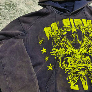 2025 logotipo personalizado 100% algodón Boxy cremallera pulóver Sudadera con capucha hombres Sunfaded ácido lavado bordado desgastado - Product Image 2