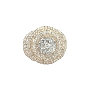 Anillo de diamantes personalizado para hombre en plata S925 elegante aniversario hecho a mano anillo de promesa regalo para él - Product Image 1