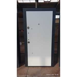 Porte de sécurité manuelle antivol ABSDOOR en acier inoxydable, aspect feuille brillante, prix direct usine, entrée villa hôtel Turquie - Product Image 4