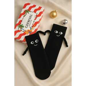 Couple's Breathable and <b>Warm</b> Jacquard <b>Socks</b> with Custom Logo Novelty Print Design for Daily Use for All Seasons - Product Image 1