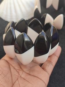 Misbaha-45pcs islamique populaire saoudien écologique 10mm chapelet musulman jaune acrylique rond Sibha Tesbih avec bracelet gland - Product Image 5