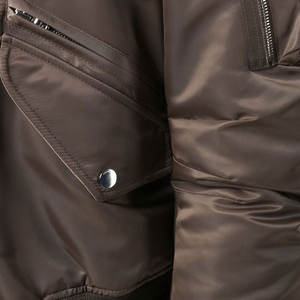 Chaqueta acolchada de invierno a prueba de viento para hombre, chaqueta de béisbol Bomber de lona para uso en exteriores, chaqueta Bomber de lona a prueba de viento para hombre - Product Image 6