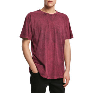 Wholesale Men's <b>Summer</b> Acid Wash <b>Tshirt</b> 100% Cotton Casual Oversized Jersey Custom Design Half Sleeves Street Wear - Product Image 1