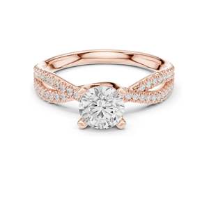1.07 CT Round Brilliant Lab Diamond <b>Ring</b> for Women VVS-VS EF Clarity 18KT, 14KT, 10KT Gold & 925 Silver Moissanite - Product Image 3